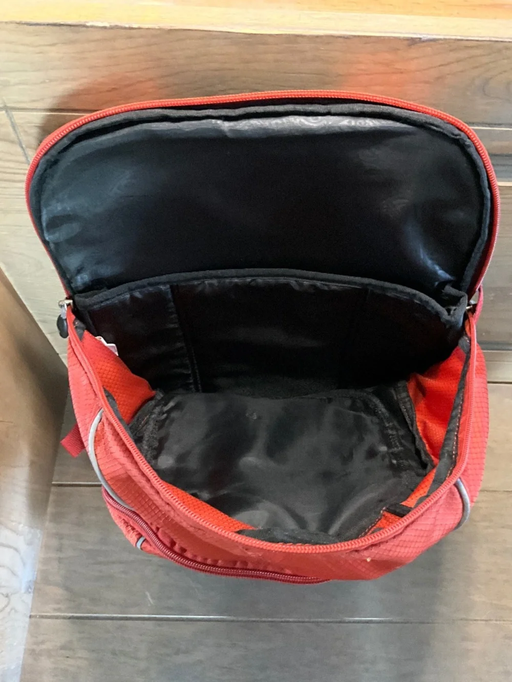 High Sierra Lightweight Backpack Orange Black Suspension System Multi Pocket GC